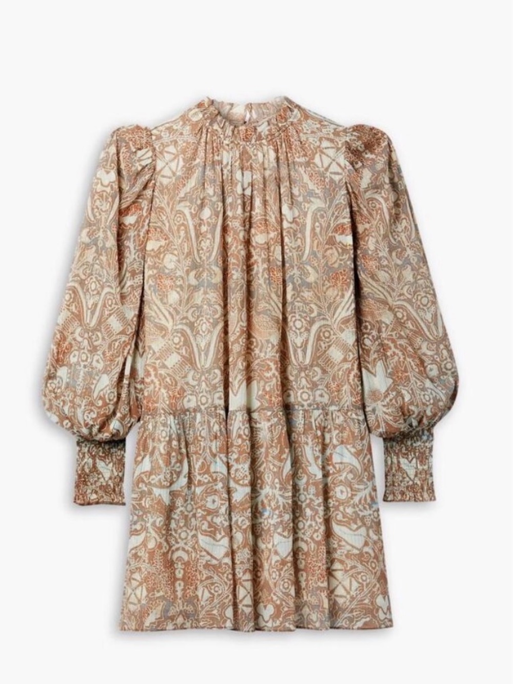 Ulla Johnson Maja Dress Size 4 Boho Mini Metallic Paisley - Picture 15 of 15